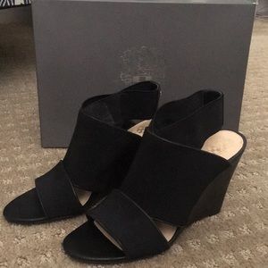 Vince Camuto Black wedge sandals